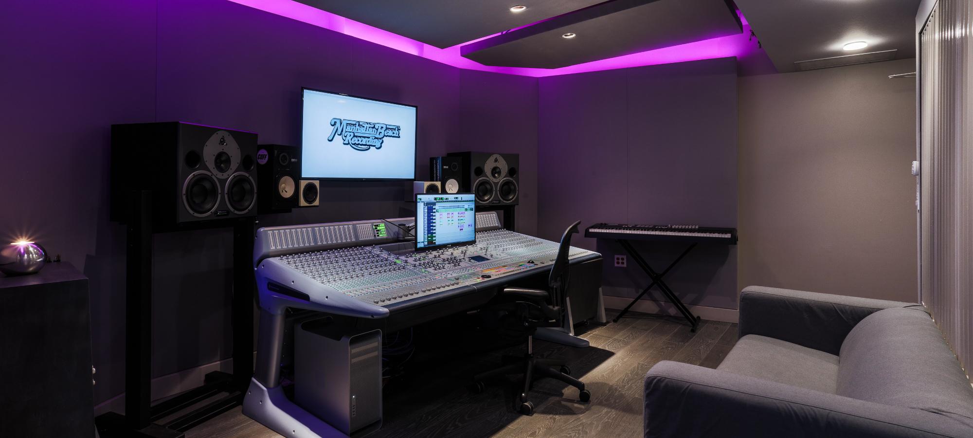 Alternate view across the Studio F console.